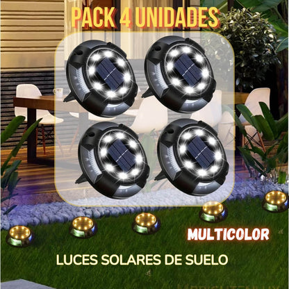 PACK 4 LUCES SOLARES DE SUELO