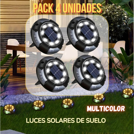 PACK 4 LUCES SOLARES DE SUELO