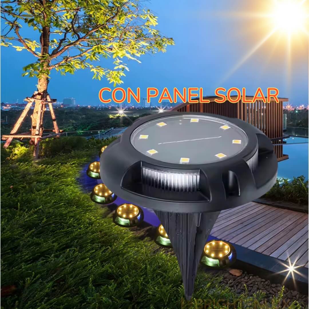 PACK 4 LUCES SOLARES DE SUELO