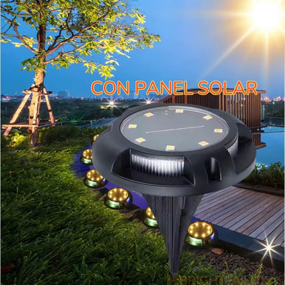 PACK 4 LUCES SOLARES DE SUELO