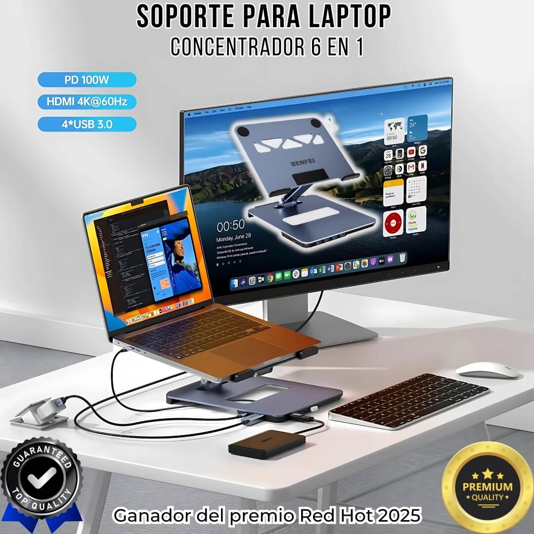 SOPORTE LAPTOP 6 EN 1