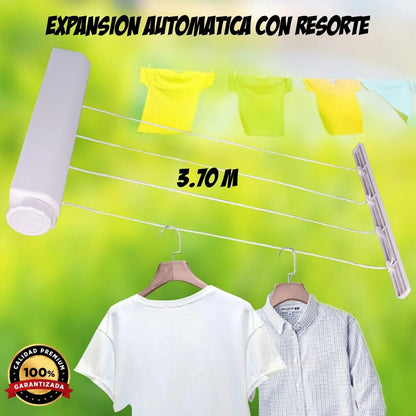 TENDEDERO DE ROPA, RETRACTIL (AUTOMATICO)